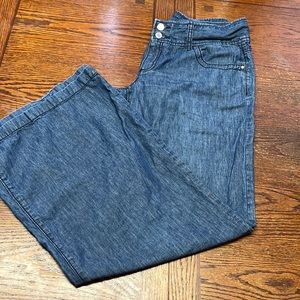 Michael Kors Wide Leg denim jean Sz 12 .